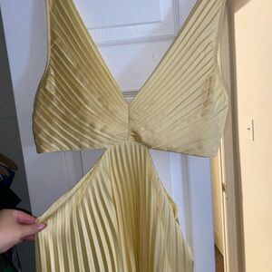 Abercrombie & Fitch Yellow Backless Dress